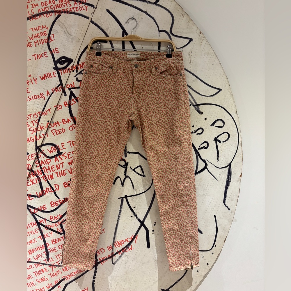 Ralph Lauren Denim & Supply Pink Rose Floral Skinny Jeans
